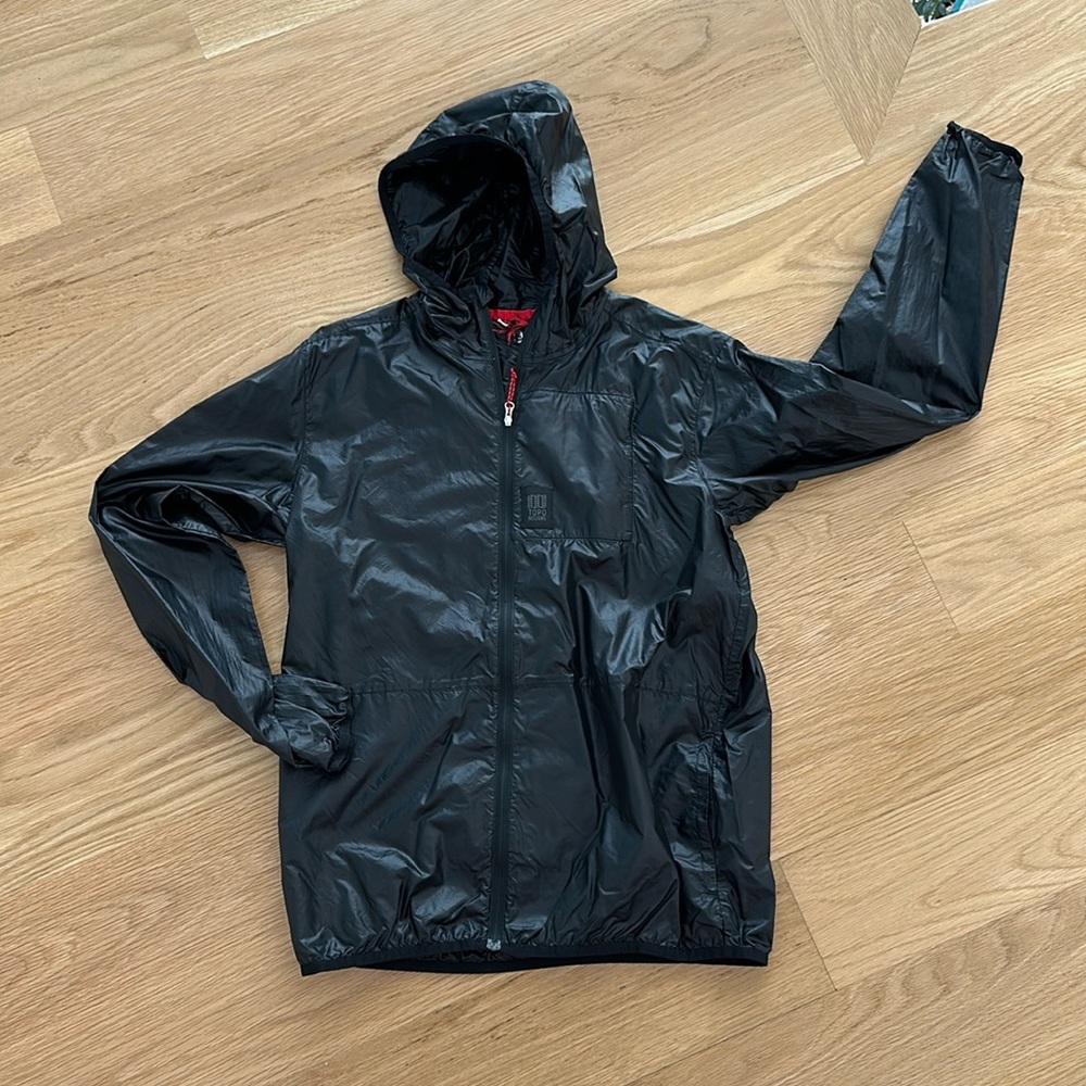 Topo Designs Black Ultralight Jacket (size M)
